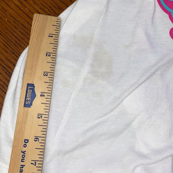 Dixxon Tank Top Sz Med Pink Blue Graffiti Front Graphic Wrench Hammer motorcycle - Picture 3 of 8